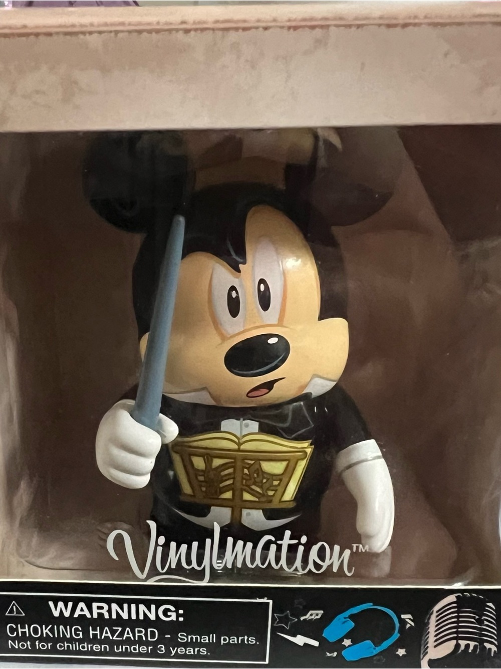 Vinylmation Conductor Mickey Figure in Black & Gold Collectible